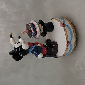 Schmid Mickey 50th Birthday Rotating Musical Disney Celebration Ceramic Figurine